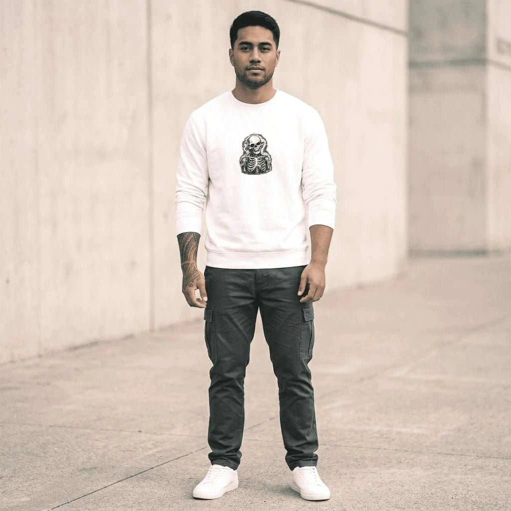 White Splinter Oversized Sweatshirt