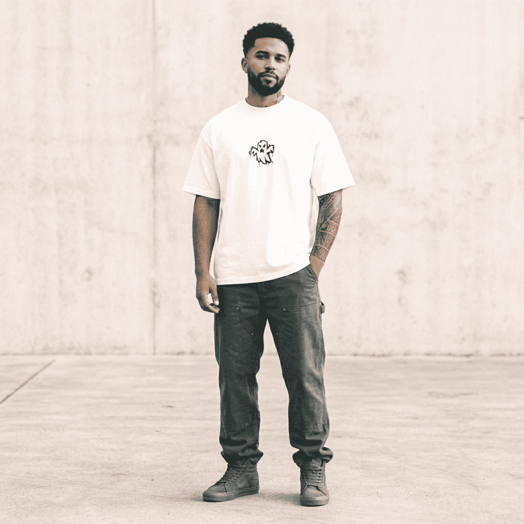 Ghoul White Oversized T-Shirt