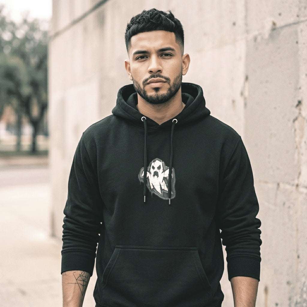Ghoul Black Oversized Hoodie | Splinter Collection | SYN3R