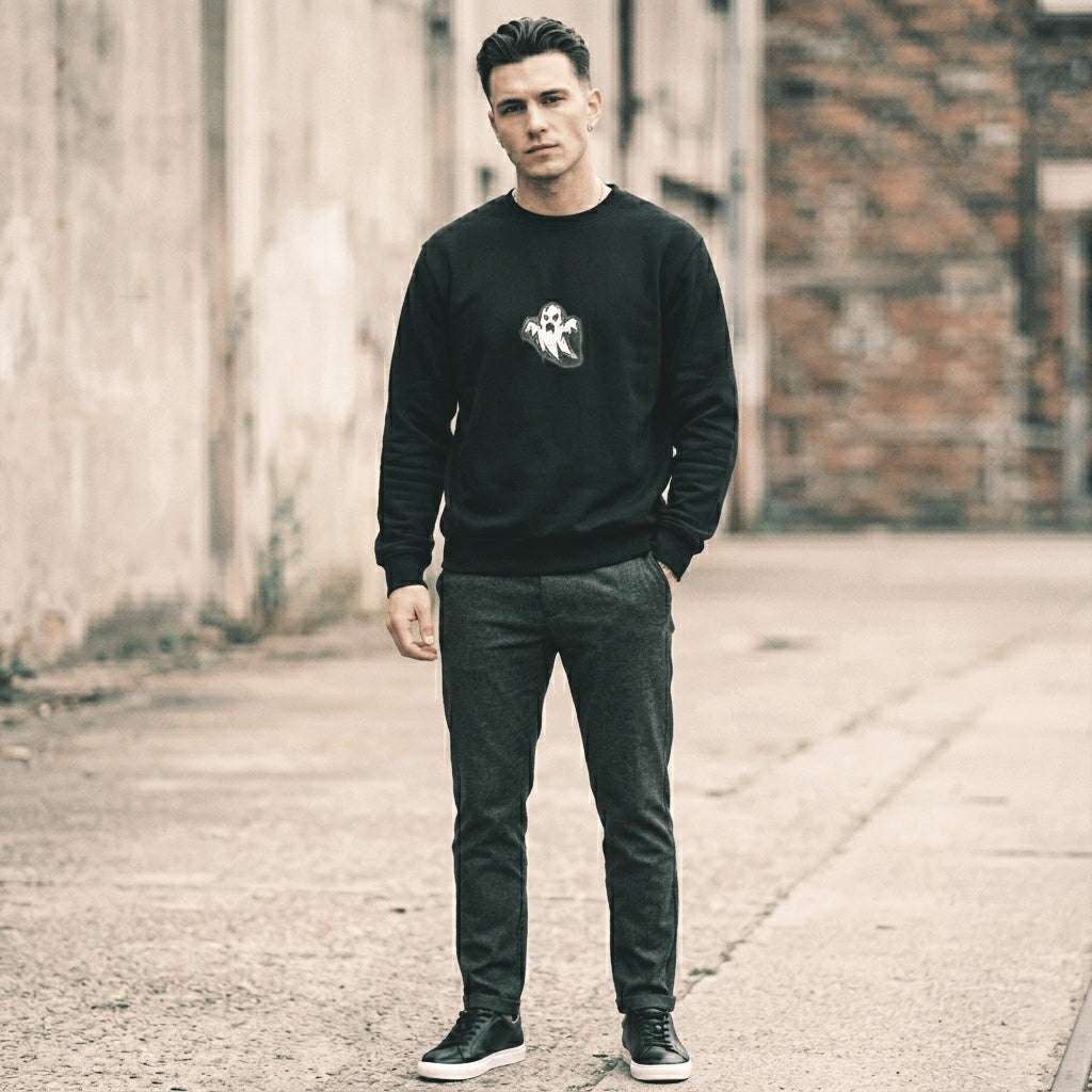 Ghoul Black Oversized Sweatshirt