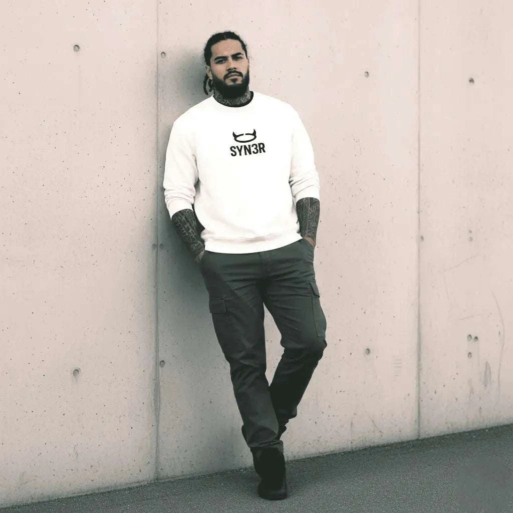 White Core Oversized Sweatshirt