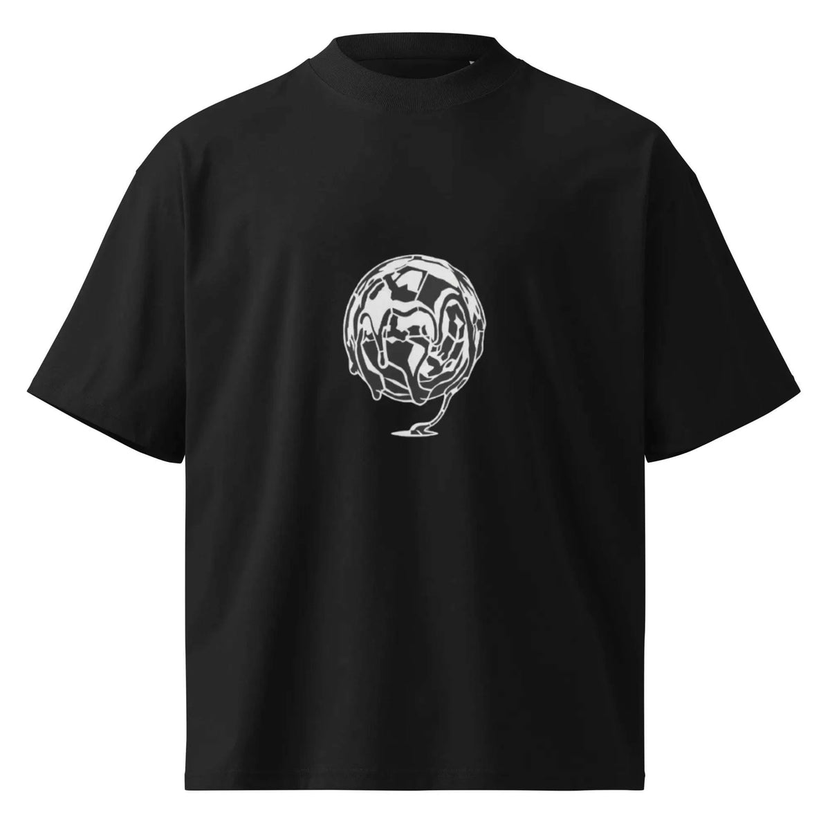 Black Distort Oversized T-Shirt
