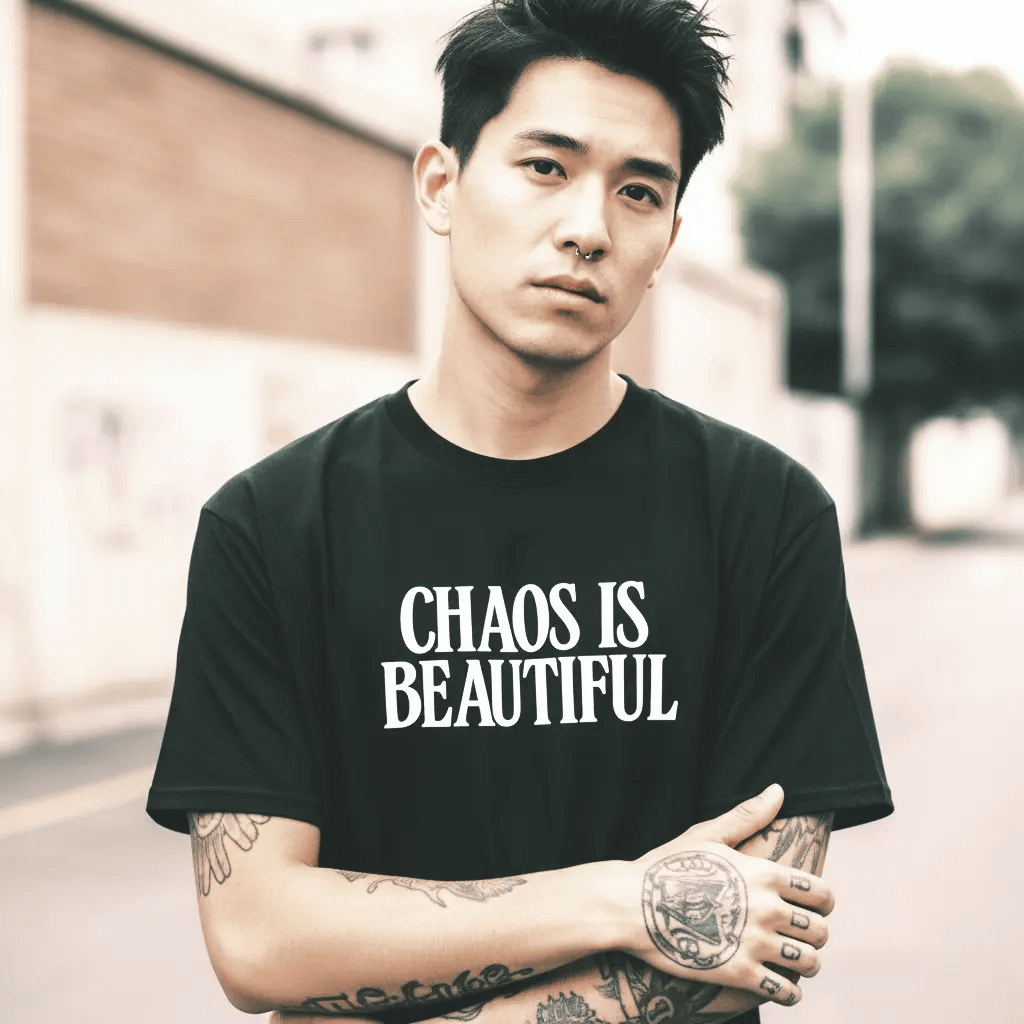 SYN3R CHAOS T-SHIRT - Black | Classic Unisex Style - SYN3R