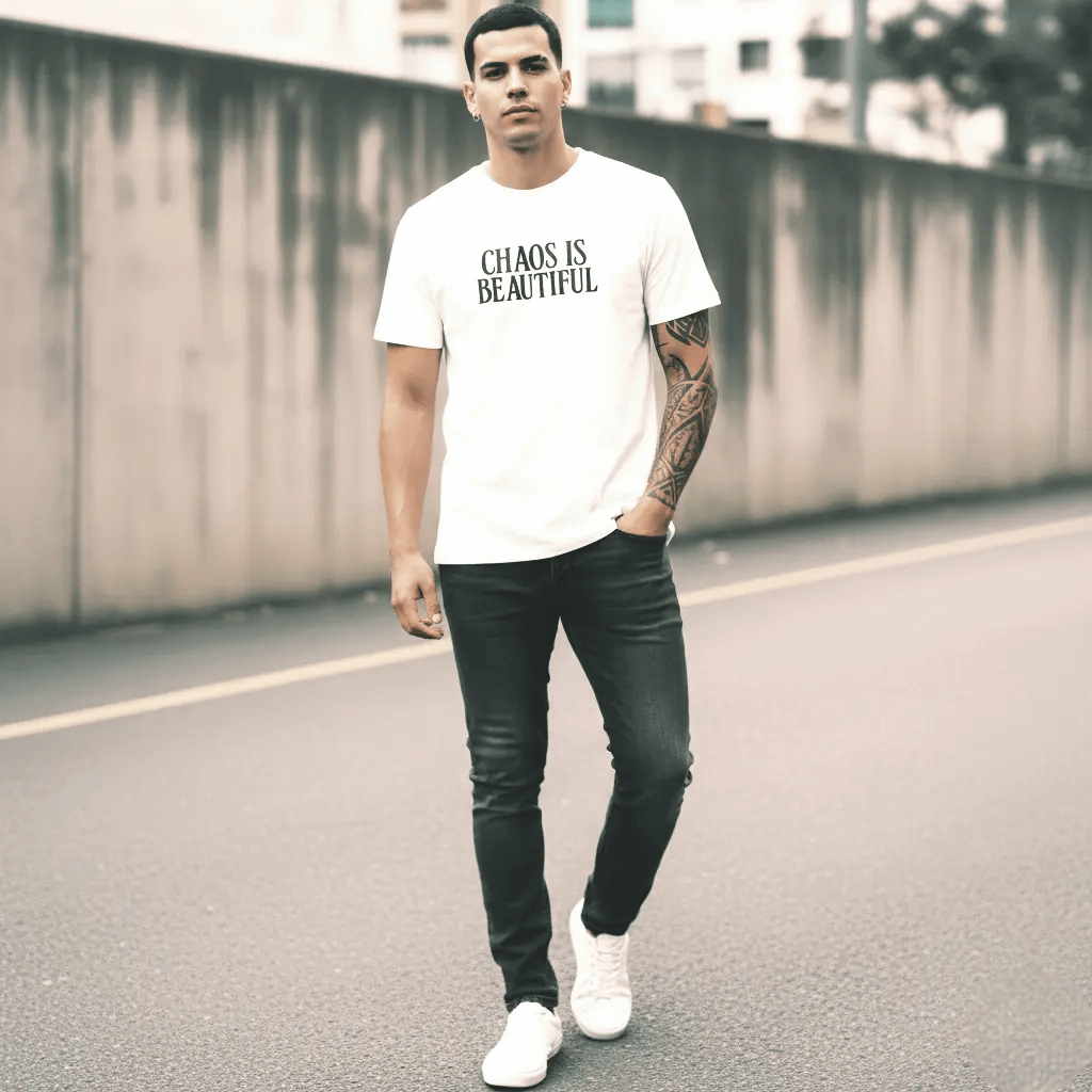 SYN3R CHAOS T-SHIRT - White - SYN3R