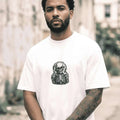 White Splinter Oversized T-Shirt – Graphic Streetwear Essential - SYN3R Minimalist Streetwear