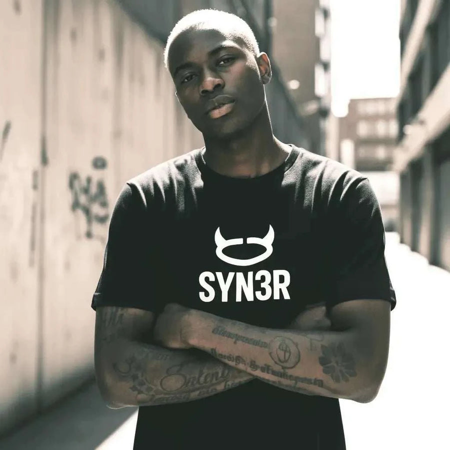 Black Core Oversized T-Shirt, model close-up