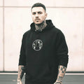 Black Oversized Hoodie – Minimalist Heavyweight Streetwear (400GSM) - SYN3R Minimalist Streetwear
