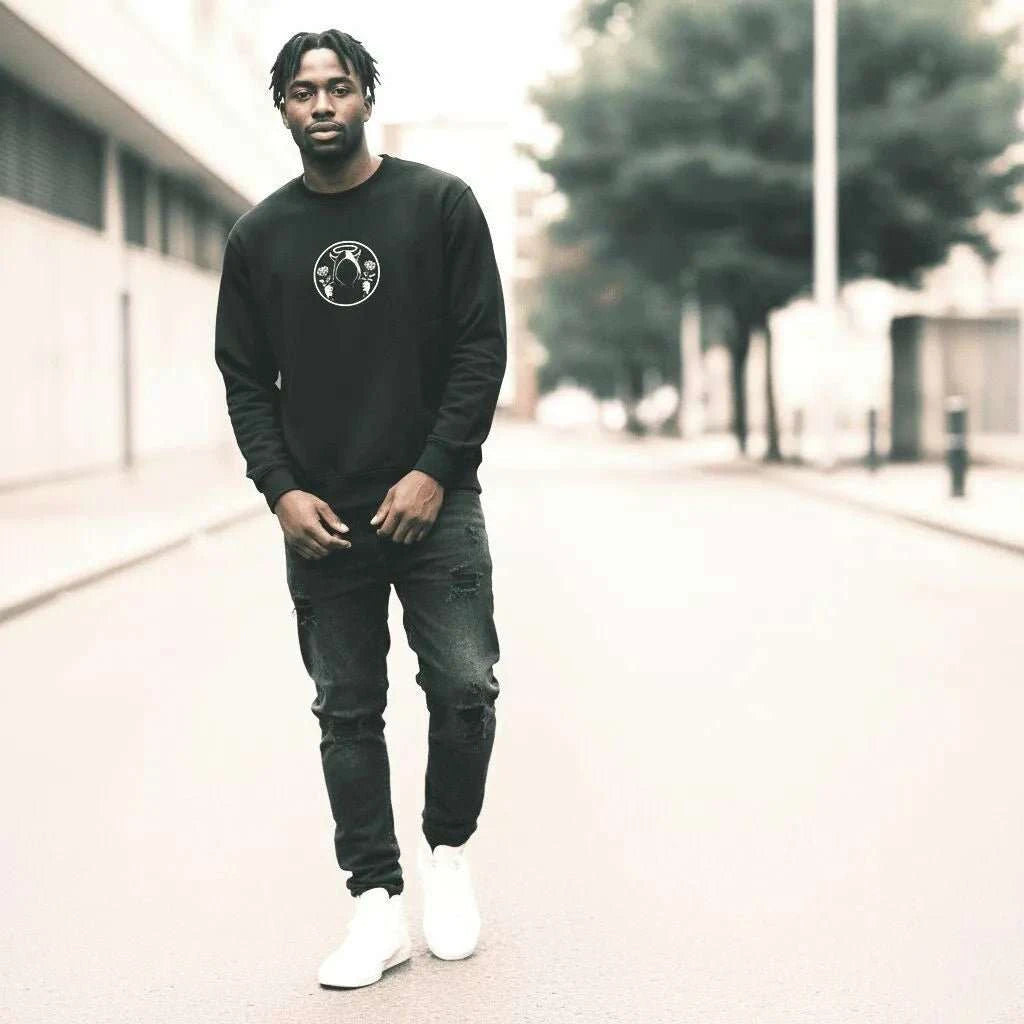 Black Shadow Oversized Sweatshirt