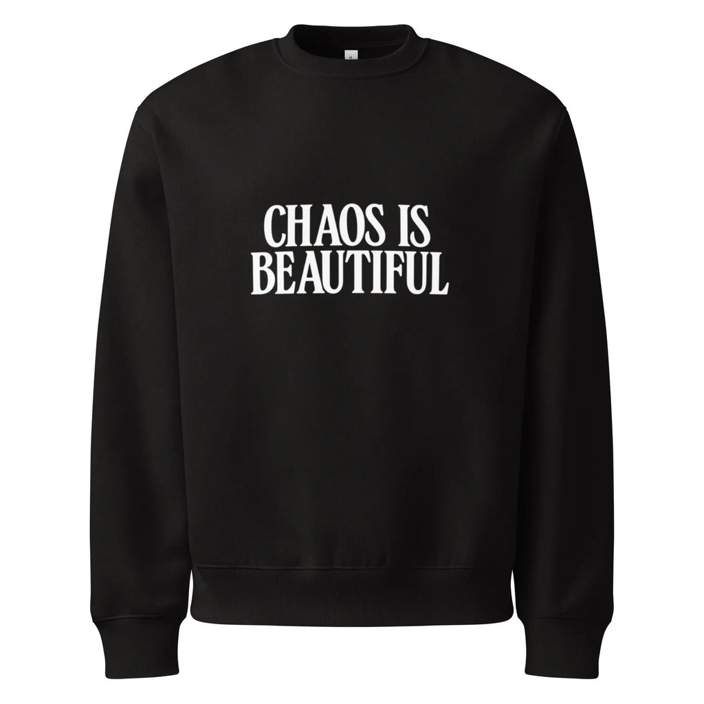 Black Premium Sweatshirt SYN3R – clean product shot on neutral background