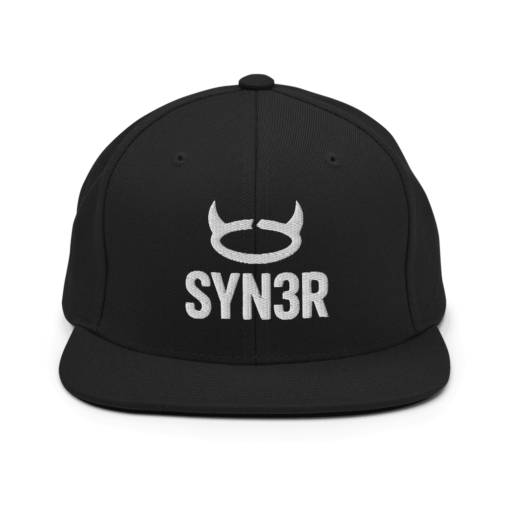 Black Minimalist SYN3R Cap – Everyday Streetwear Essential Snapback - SYN3R Minimalist Streetwear