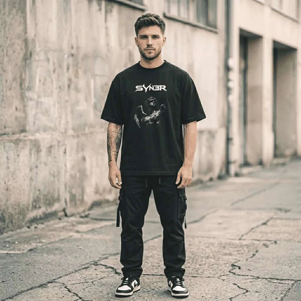 Black Signal Oversized T-Shirt
