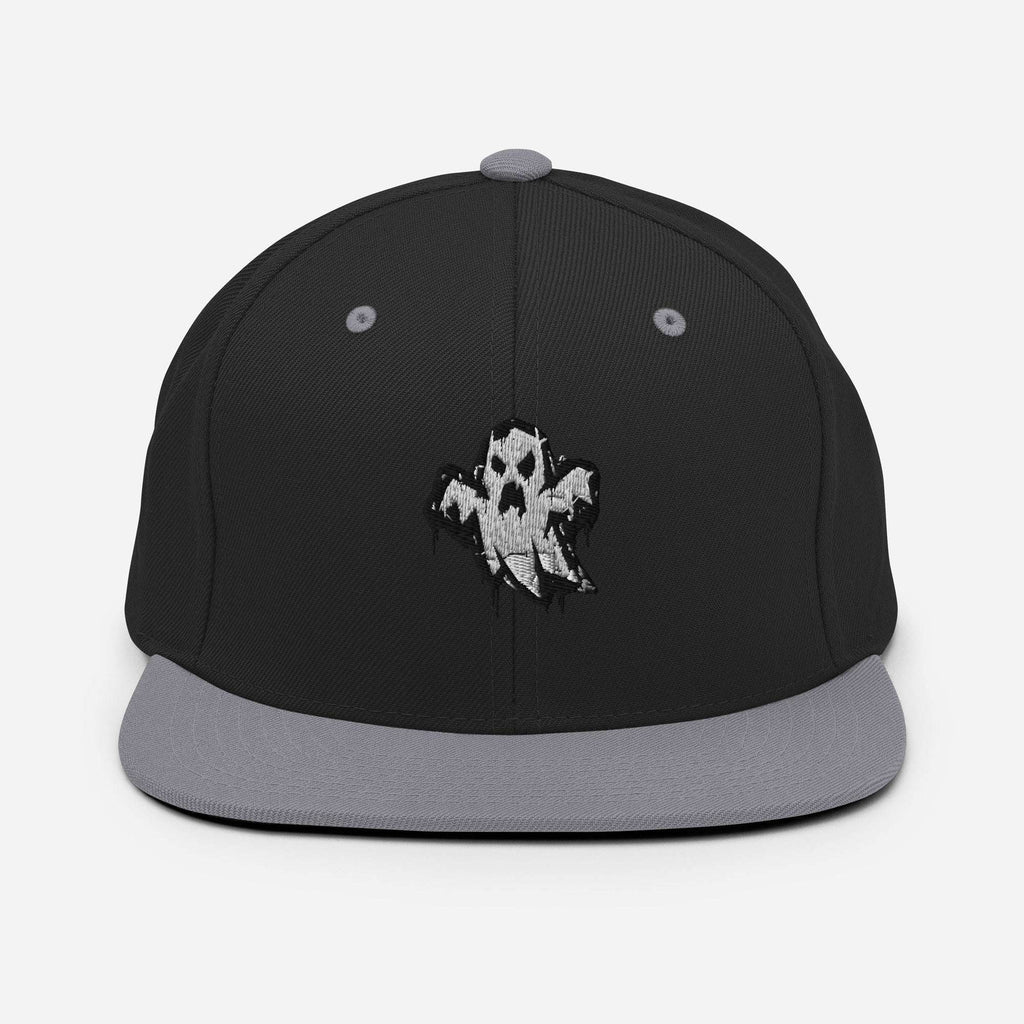 Ghoul Black & Grey Snapback Cap - SYN3R Minimalist Streetwear
