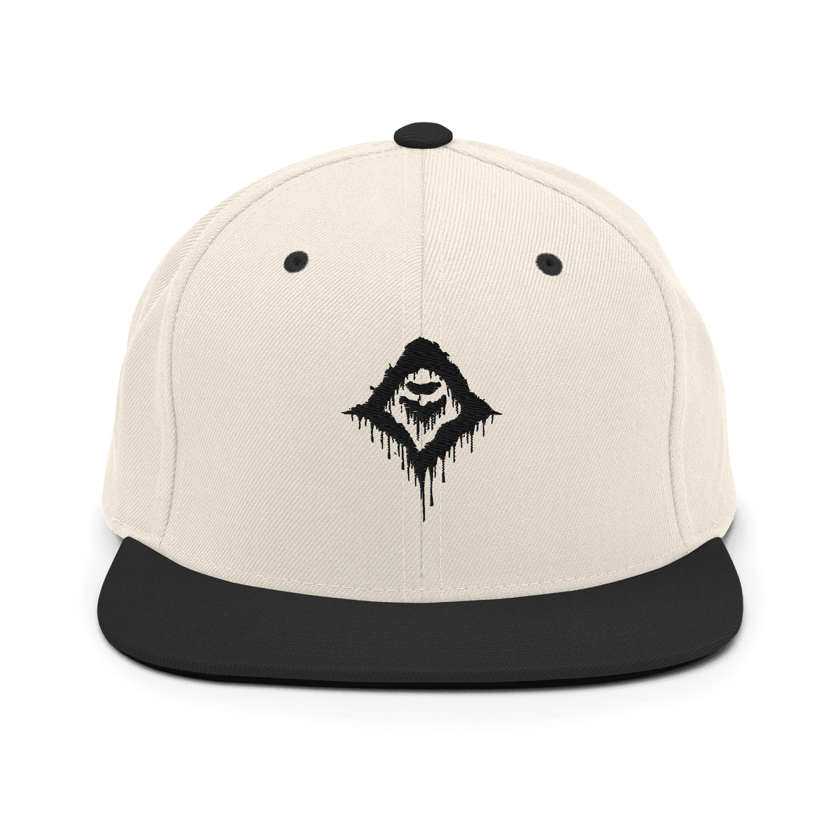 Wraith White & Black Snapback Cap