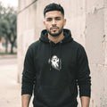 Ghoul Black Oversized Hoodie - SYN3R Minimalist Streetwear