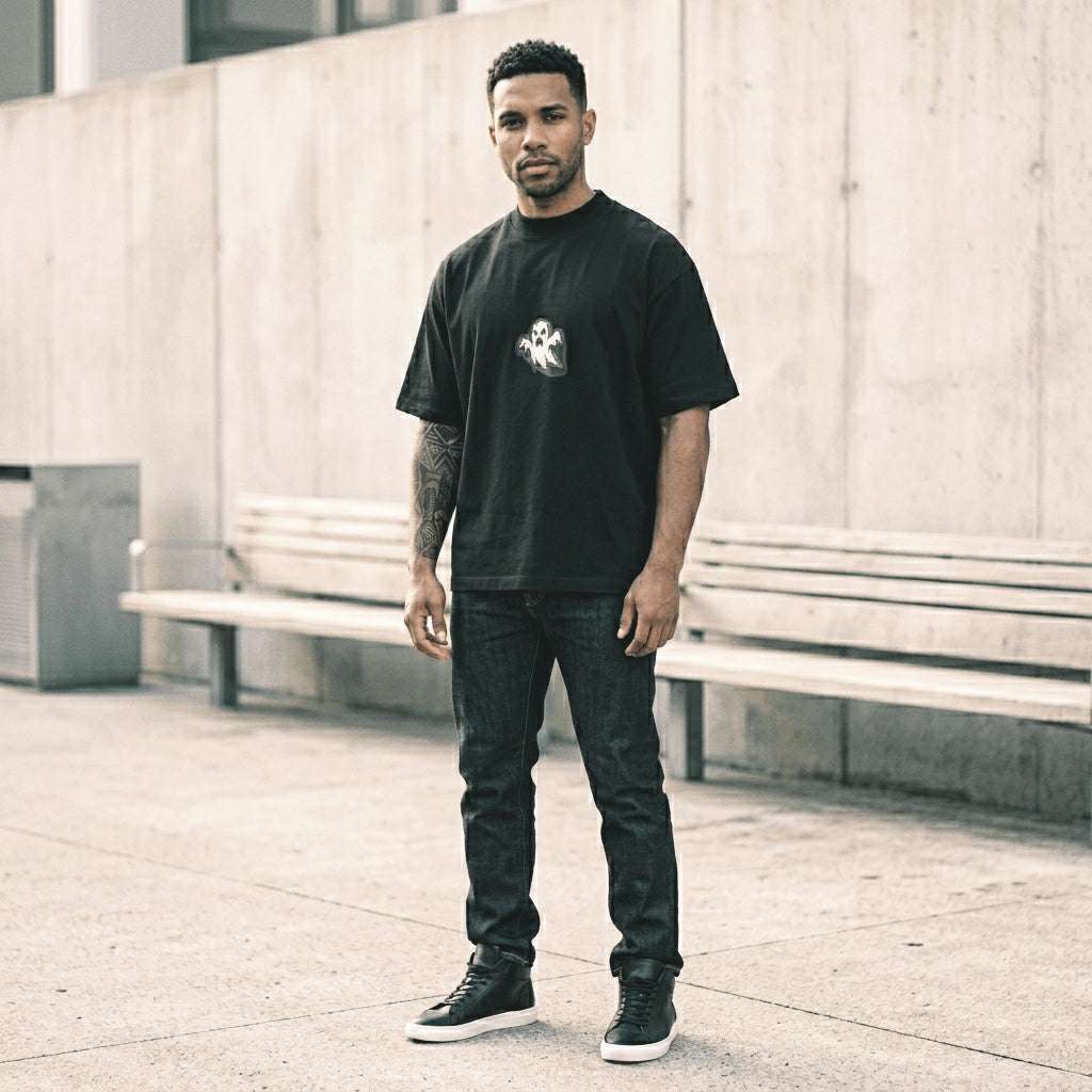 Ghoul Black Oversized T-Shirt