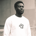 Ghoul White Oversized Sweatshirt - SYN3R Minimalist Streetwear