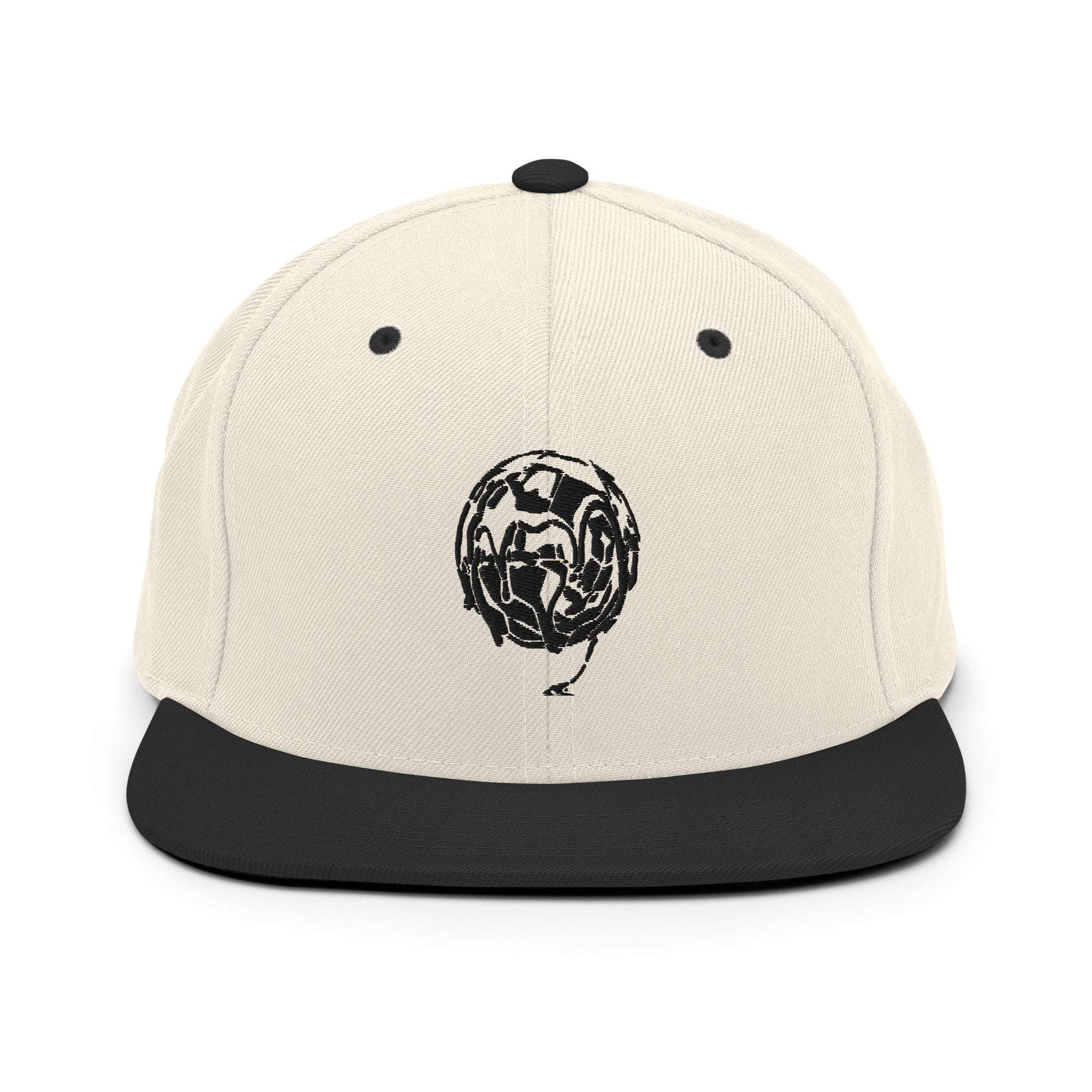Distort Snapback Cap White & Black - SYN3R Minimalist Streetwear