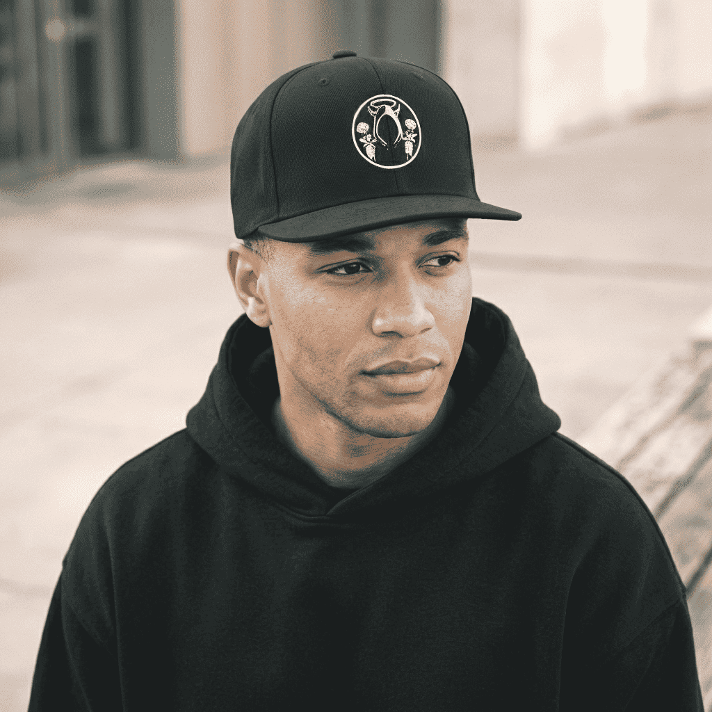 Shadow Snapback Cap Black