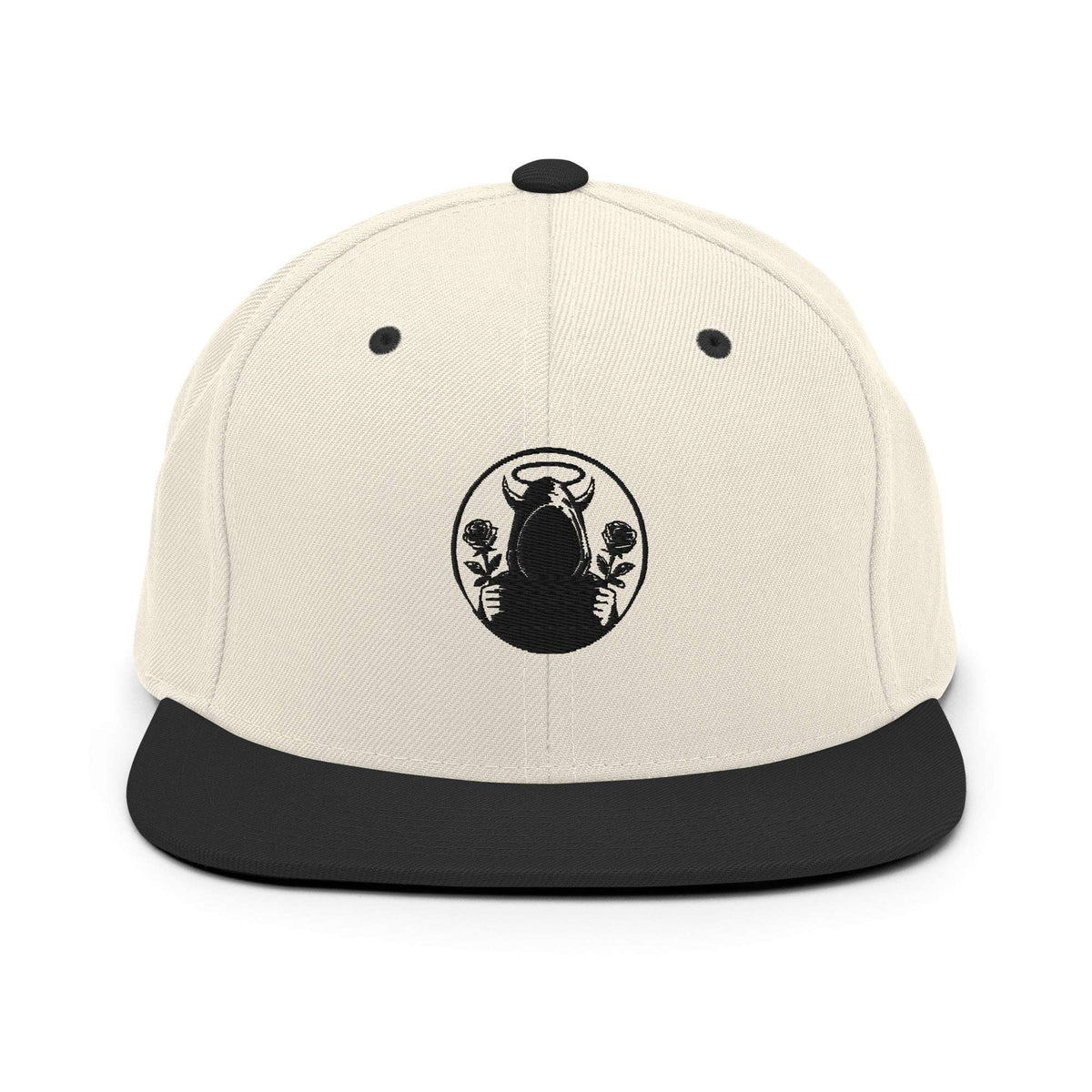Shadow Snapback Cap White & Black