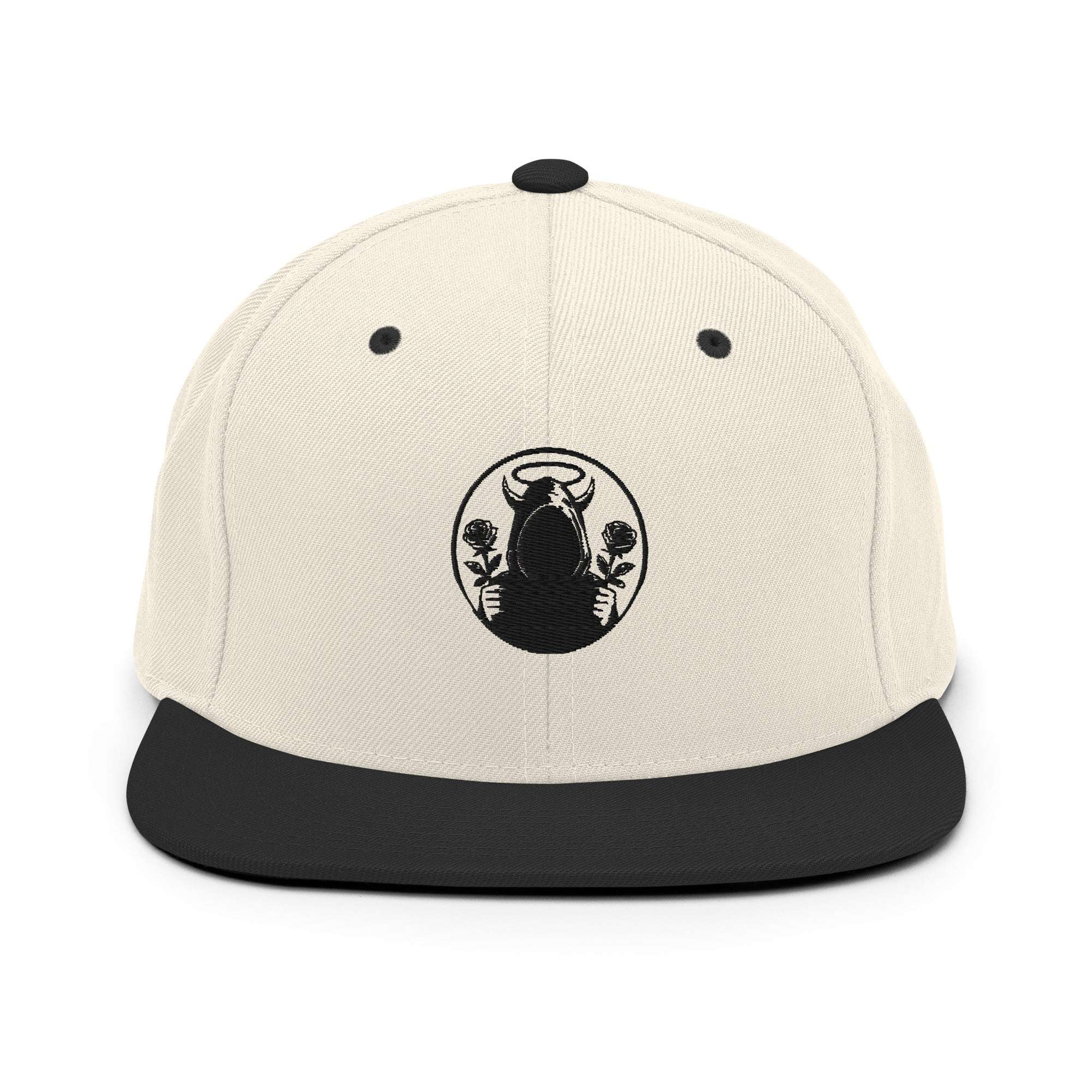 Shadow Snapback Cap White & Black - SYN3R Minimalist Streetwear