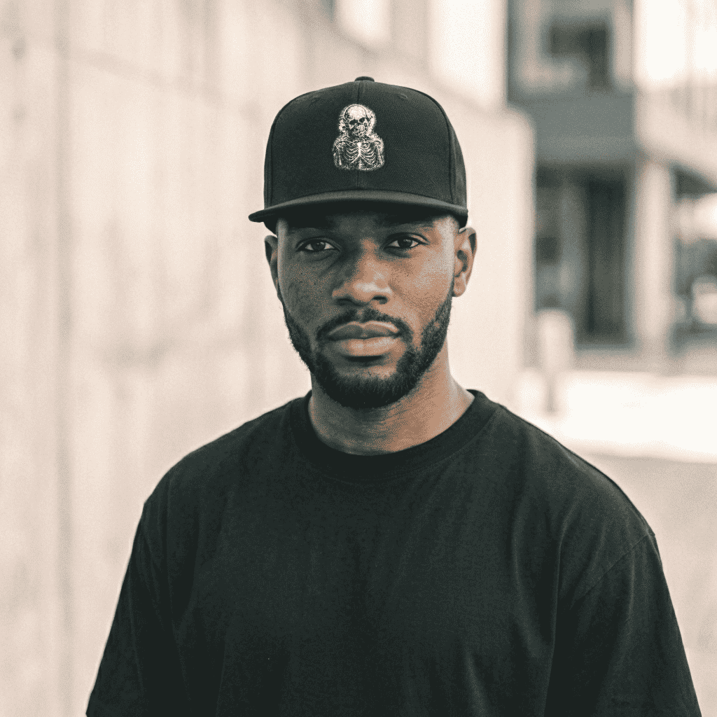 Splinter Snapback Cap Black - SYN3R Minimalist Streetwear