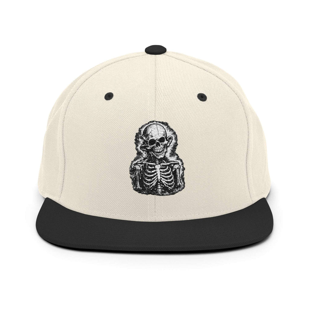 Splinter Snapback Cap White & Black - SYN3R Minimalist Streetwear