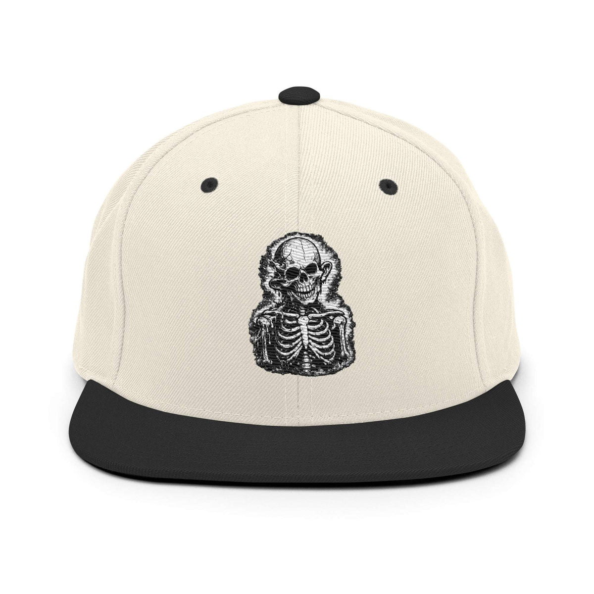 Splinter Snapback Cap White & Black