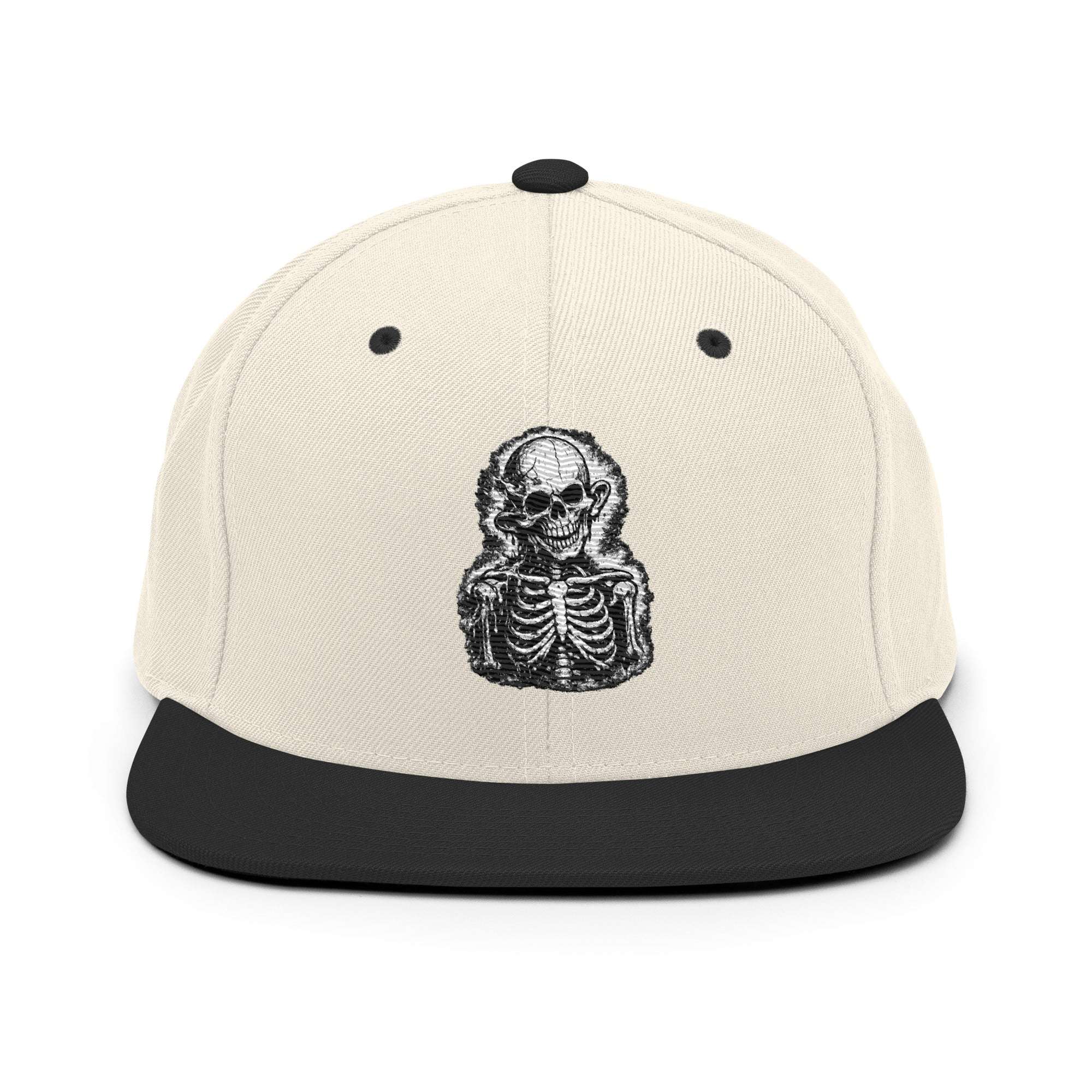 Splinter Snapback Cap White & Black - SYN3R Minimalist Streetwear