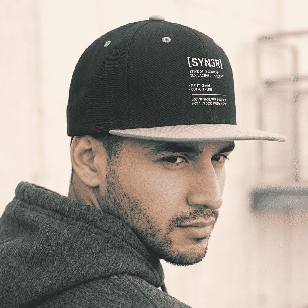 State Snapback Cap Black & Grey