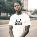 White Core Oversized T-Shirt - SYN3R Minimalist Streetwear