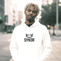 White Oversized Hoodie – Minimalist Streetwear Heavyweight (400GSM) - SYN3R Minimalist Streetwear