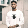 White Oversized Sweatshirt – Clean Streetwear Essential (400GSM Heavyweight) - SYN3R Minimalist Streetwear