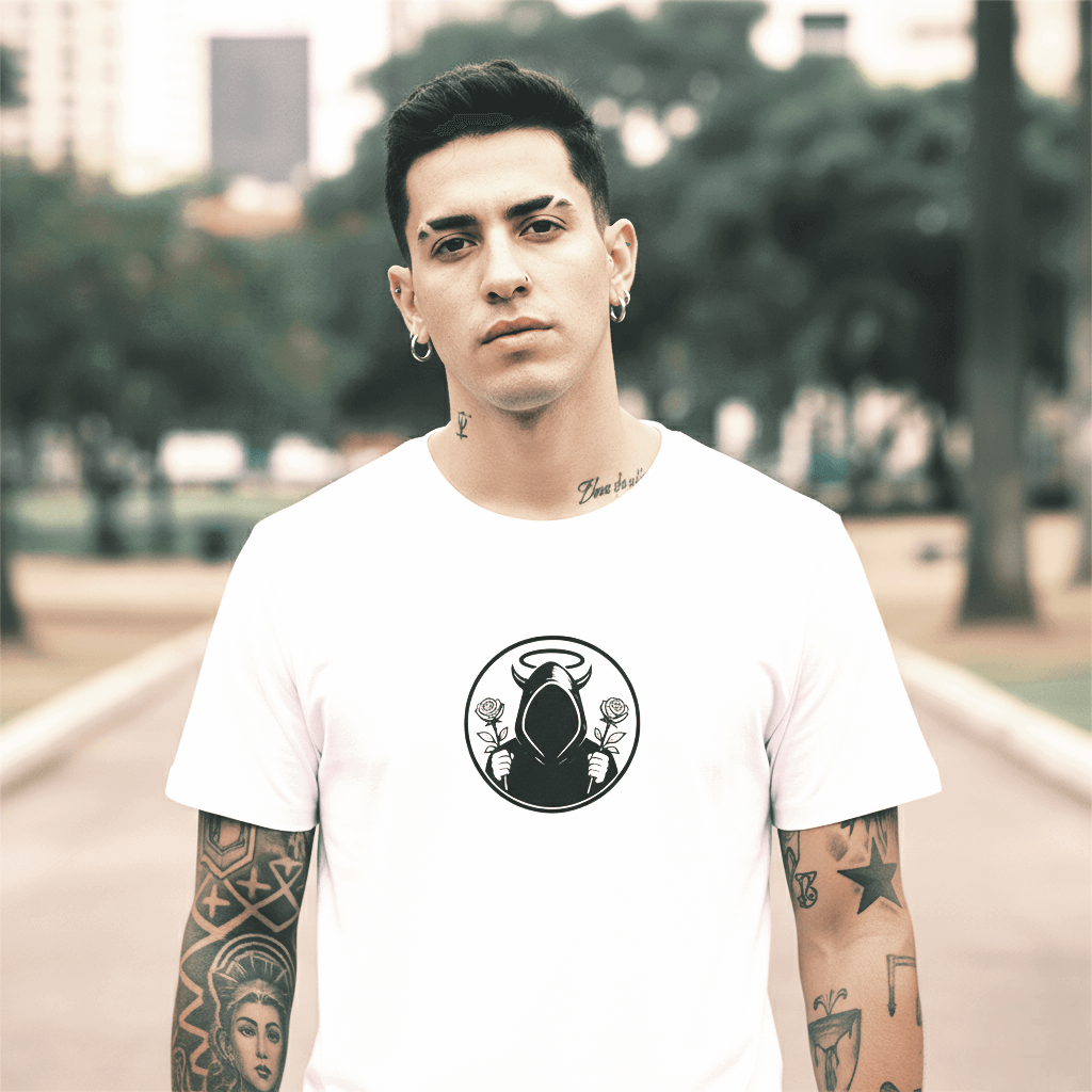White Oversized T-Shirt SYN3R – close-up of 240GSM organic cotton fabric