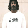 White Premium Sweatshirt – Elevated Oversized Streetwear (400GSM Heavyweight) - SYN3R Minimalist Streetwear
