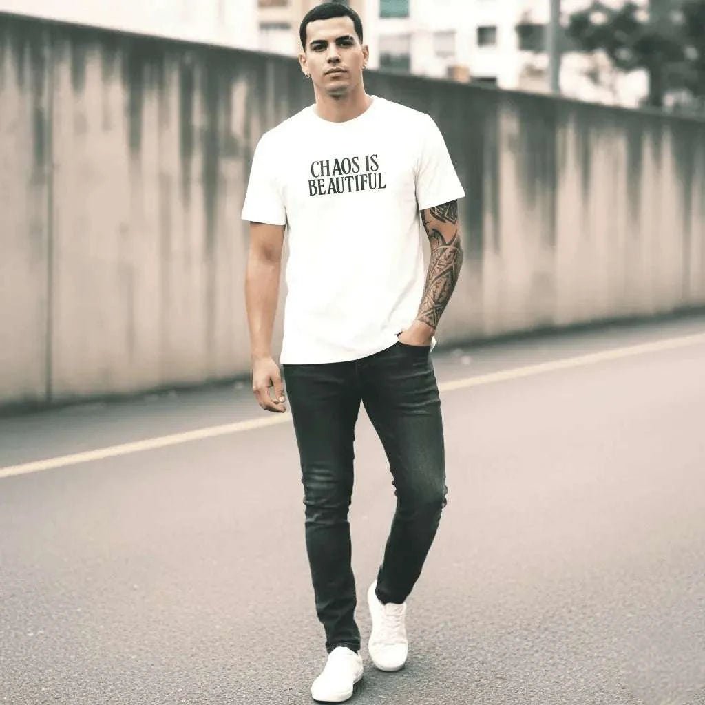 White CHAOS Oversized T-Shirt