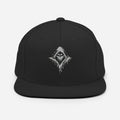 Wraith Black Snapback Cap - SYN3R Minimalist Streetwear