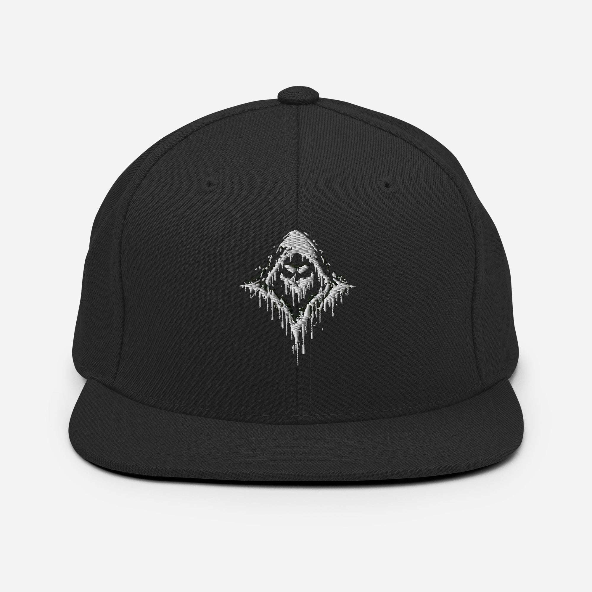 Wraith Black Snapback Cap - SYN3R Minimalist Streetwear