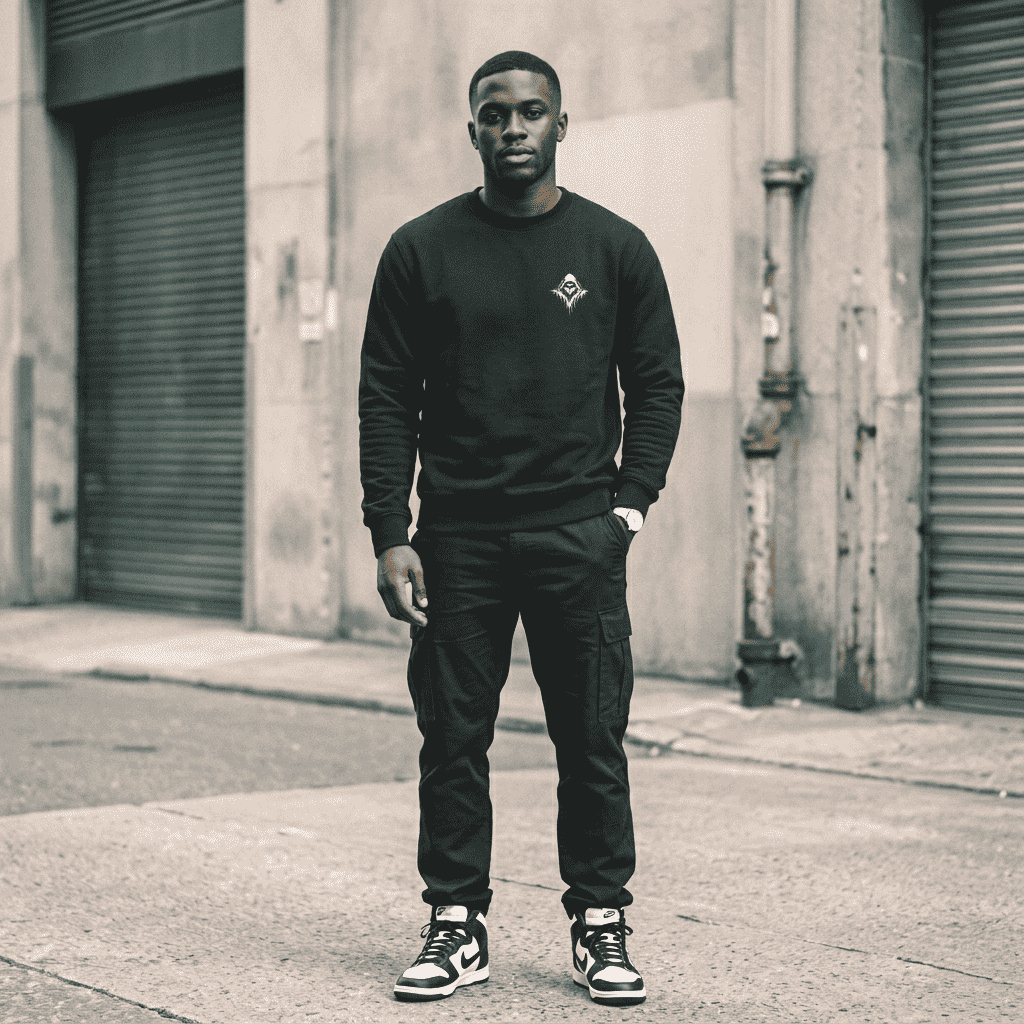 Wraith Black Oversized Sweatshirt