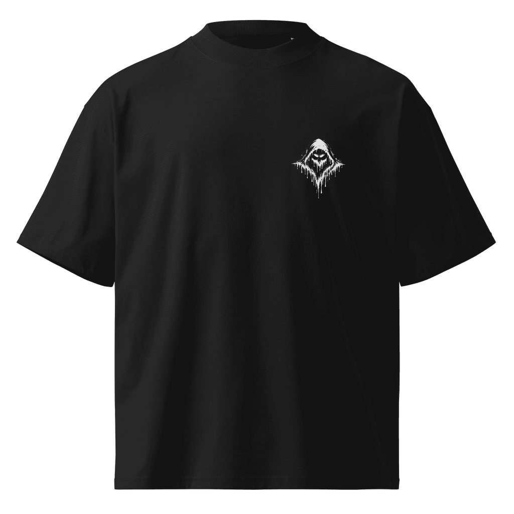 Wraith Black Oversized T-Shirt - SYN3R Minimalist Streetwear
