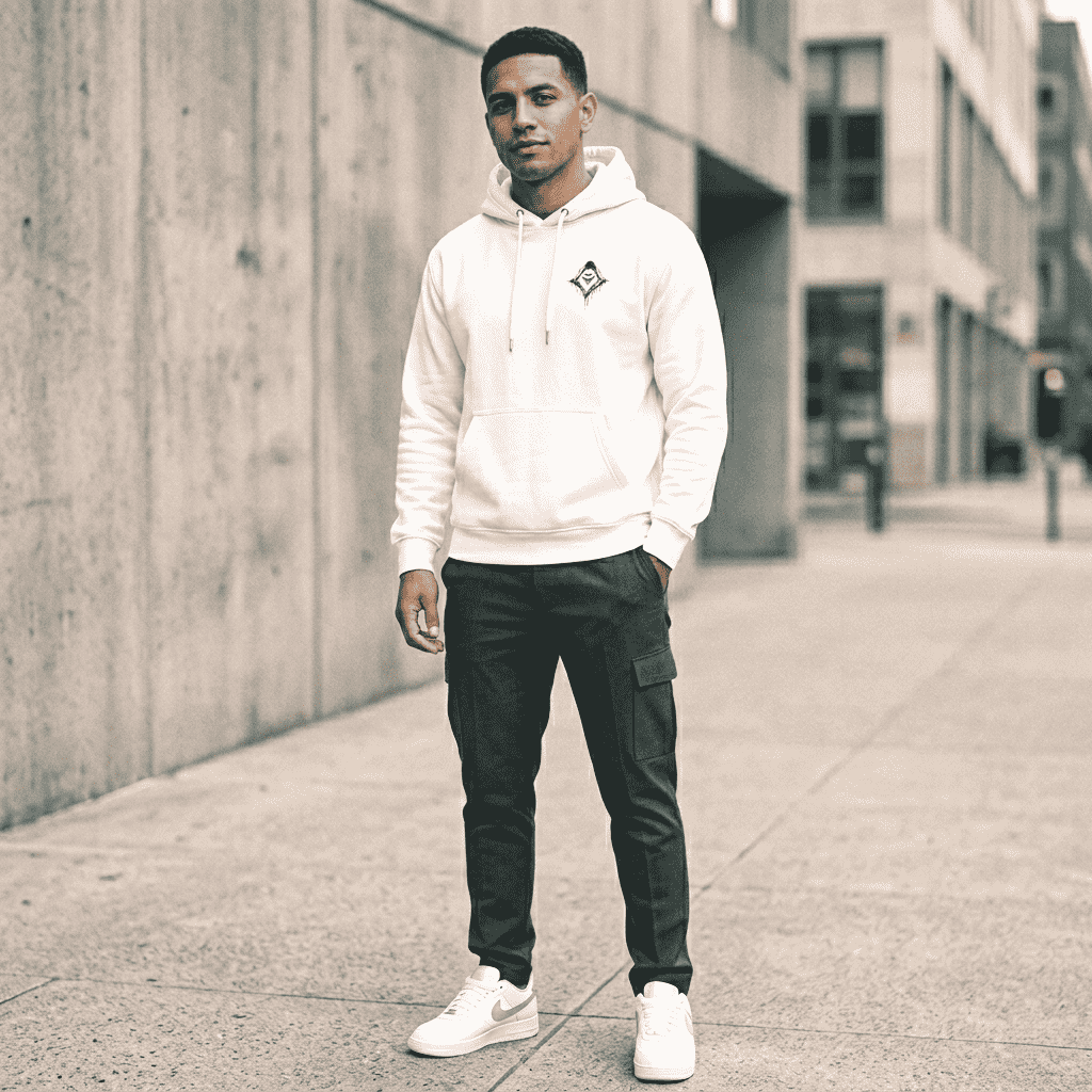 Wraith White Oversized Hoodie